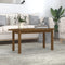 vidaXL - Salontafel - 110x55x45 - cm - massief - grenenhout - honingbruin