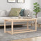 vidaXL - Salontafel - 110x55x45 - cm - massief - grenenhout