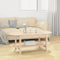 vidaXL - Salontafel - 110x55x45 - cm - massief - grenenhout