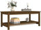 vidaXL - Salontafel - 110x55x45 - cm - massief - grenenhout - honingbruin