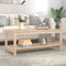 vidaXL - Salontafel - 110x55x45 - cm - massief - grenenhout