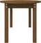 vidaXL - Salontafel - 110x55x45 - cm - massief - grenenhout - honingbruin