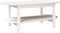 vidaXL - Salontafel - 110x55x45 - cm - massief - grenenhout - wit