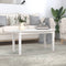 vidaXL - Salontafel - 110x55x45 - cm - massief - grenenhout - wit