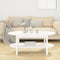 vidaXL - Salontafel - 110x55x45 - cm - massief - grenenhout - wit