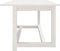 vidaXL - Salontafel - 110x55x45 - cm - massief - grenenhout - wit