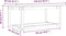 vidaXL - Salontafel - 110x55x45 - cm - massief - grenenhout - wit
