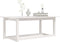 vidaXL - Salontafel - 110x55x45 - cm - massief - grenenhout - wit