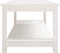 vidaXL - Salontafel - 110x55x45 - cm - massief - grenenhout - wit