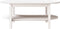 vidaXL - Salontafel - 110x55x45 - cm - massief - grenenhout - wit