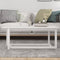 vidaXL - Salontafel - 110x55x45 - cm - massief - grenenhout - wit
