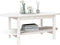 vidaXL - Salontafel - 110x55x45 - cm - massief - grenenhout - wit