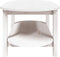 vidaXL - Salontafel - 110x55x45 - cm - massief - grenenhout - wit