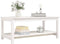vidaXL - Salontafel - 110x55x45 - cm - massief - grenenhout - wit
