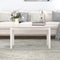 vidaXL - Salontafel - 110x55x45 - cm - massief - grenenhout - wit