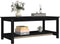 vidaXL - Salontafel - 110x55x45 - cm - massief - grenenhout - zwart