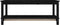 vidaXL - Salontafel - 110x55x45 - cm - massief - grenenhout - zwart