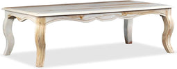 vidaXL - Salontafel - 110x60x35 - cm - massief - sheeshamhout