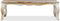 vidaXL - Salontafel - 110x60x35 - cm - massief - sheeshamhout