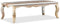 vidaXL - Salontafel - 110x60x35 - cm - massief - sheeshamhout