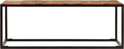 vidaXL - Salontafel - 110x60x40 - cm - massief - acaciahout - en - staal