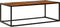 vidaXL - Salontafel - 110x60x40 - cm - massief - acaciahout - en - staal