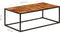 vidaXL - Salontafel - 110x60x40 - cm - massief - acaciahout - en - staal