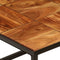 vidaXL - Salontafel - 110x60x40 - cm - massief - acaciahout - en - staal