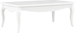 vidaXL - Salontafel - 110x60x40 - cm - massief - grenenhout - wit