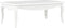 vidaXL - Salontafel - 110x60x40 - cm - massief - grenenhout - wit