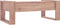 vidaXL - Salontafel - 110x60x40 - cm - massief - teakhout