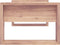 vidaXL - Salontafel - 110x60x40 - cm - massief - teakhout
