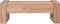 vidaXL - Salontafel - 110x60x40 - cm - massief - teakhout