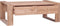vidaXL - Salontafel - 110x60x40 - cm - massief - teakhout
