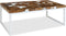 vidaXL - Salontafel - 110x60x40 - cm - teakhout - en - hars