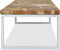 vidaXL - Salontafel - 110x60x40 - cm - teakhout - en - hars