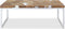 vidaXL - Salontafel - 110x60x40 - cm - teakhout - en - hars