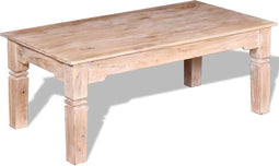 vidaXL - Salontafel - 110x60x45 - cm - massief - acaciahout