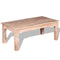 vidaXL - Salontafel - 110x60x45 - cm - massief - acaciahout
