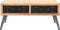 vidaXL - Salontafel - 115x55x50 - cm - massief - vurenhout