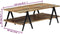 vidaXL - Salontafel - 115x60x40 - cm - massief - gerecycled - hout