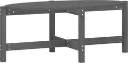 vidaXL - Salontafel - 118x63x45 - cm - massief - grenenhout - grijs