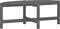 vidaXL - Salontafel - 118x63x45 - cm - massief - grenenhout - grijs