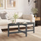 vidaXL - Salontafel - 118x63x45 - cm - massief - grenenhout - grijs