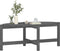 vidaXL - Salontafel - 118x63x45 - cm - massief - grenenhout - grijs