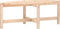 vidaXL - Salontafel - 118x63x45 - cm - massief - grenenhout