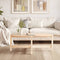 vidaXL - Salontafel - 118x63x45 - cm - massief - grenenhout