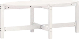 vidaXL - Salontafel - 118x63x45 - cm - massief - grenenhout - wit