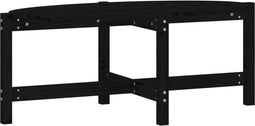 vidaXL - Salontafel - 118x63x45 - cm - massief - grenenhout - zwart
