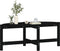 vidaXL - Salontafel - 118x63x45 - cm - massief - grenenhout - zwart